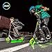 Neon Flash Kids Scooter with LED Lights | Light Up Deck & Wheels Kick Scooter