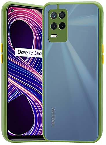 Image of Jkobi Plastic Back Cover for Realme 8 5G, Clear Light Green