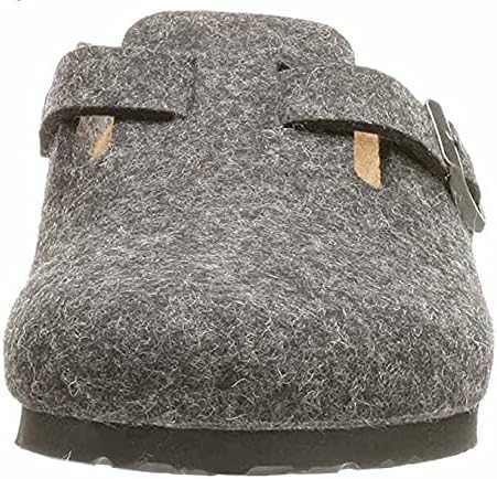 Birkenstock Men's Boston SFB Sandals 7-7.5 Women/5-5.5 Men Anthracite Wool