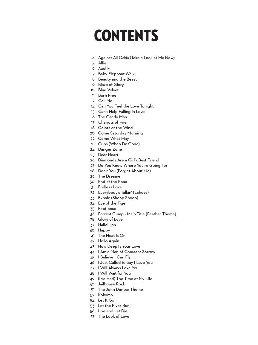 101 movie hits for alto saxophone