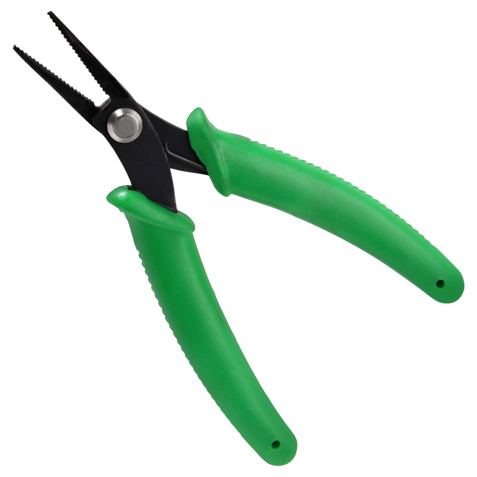 INJOYTEC Long Nose Pliers Serrated Jaws Tweezer Nose Pliers Pointed Nose