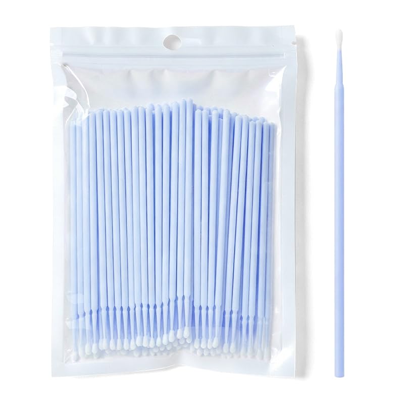 Green 100 PCS Disposable Fine Adjustment Brush Set Including Three Different Sizes of 1.5mm 2mm And2.5mm Fine Headed Micro Hole Touch up Paint Brush Suitable for Small Area Repair of Car Paint Surface