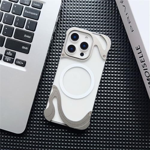 Coque sans cadre pour iPhone 16 Pro Max en polycarbonate transparent