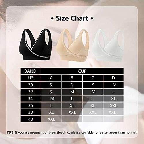 Dlala 3 Pack Women's Maternity Seamless Nursing Bra for Sleep and Breastfeeding