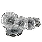GESCHENK-IDEE Unsere hochwertigen Teller für 6 Pers. sind auch ein wunderbares Geschenk - zur Erst-Ausstattung für die erste eigene Wohnung & zu Einzug Umzug Geburtstag Hochzeit oder Weihnachten