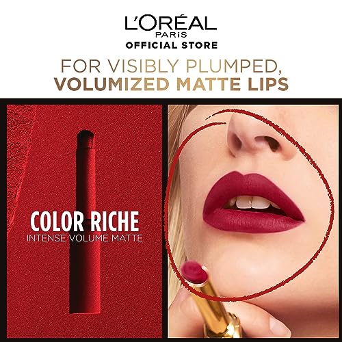 Image of L'Oreal Paris Color Riche Intense Volume Matte Lipstick, 339 Le Wood Brulant, 1.8 gm (Pack of 2)