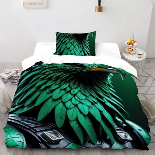 Housse de couette microfibre animaux imprimé 3D haute qualité lit simple ado
