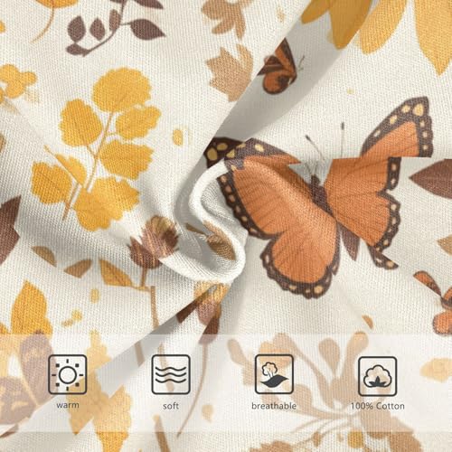 KLL Autumn Sunflowers and Butterflies Cartoon Toddler Boys' Soft Nighttime Underwear Cute Children Panties3