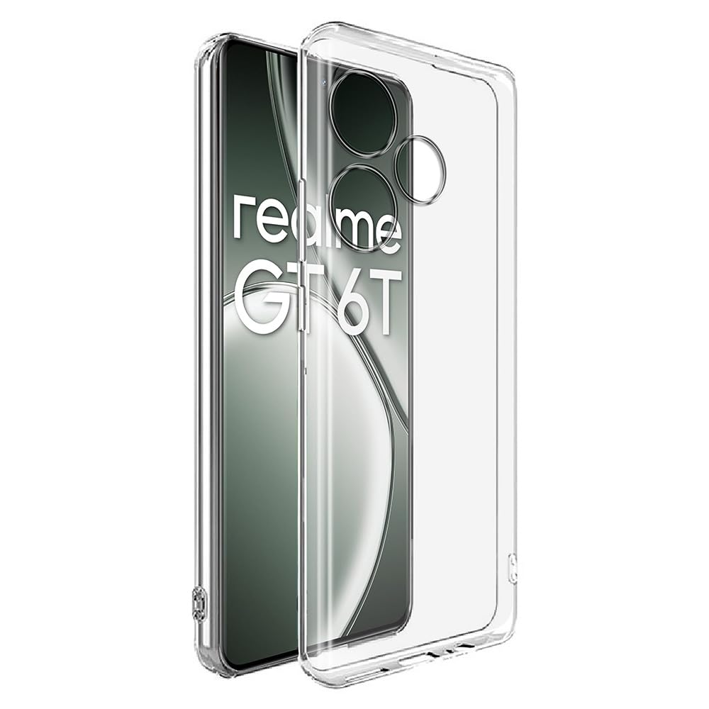 Amazon Brand- Solimo Basic Case for Realme GT 6T 5G (Silicone_Transparent) (B0D633QPZ4) Amazon Price History, Amazon Price Tracker