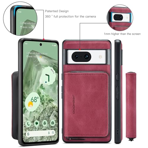 Coque Google Pixel 8a étui portefeuille cuir amovible - 6
