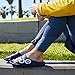 OOFOS OOahh Sport Slide Sandal, Navy White - Men’s Size 4, Women’s Size 6 - Lightweight Recovery Footwear - Reduces Stress on Feet, Joints & Back - Machine Washable - Hand-Painted Graphics