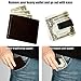 GZFCSL 1 Pack Money Clip, Stainless Steel Cash Clip, Cash and Credit Card Holder, Metal Wallet Clip, Wallet Clip for Men, Women (Black, 1 Pack)