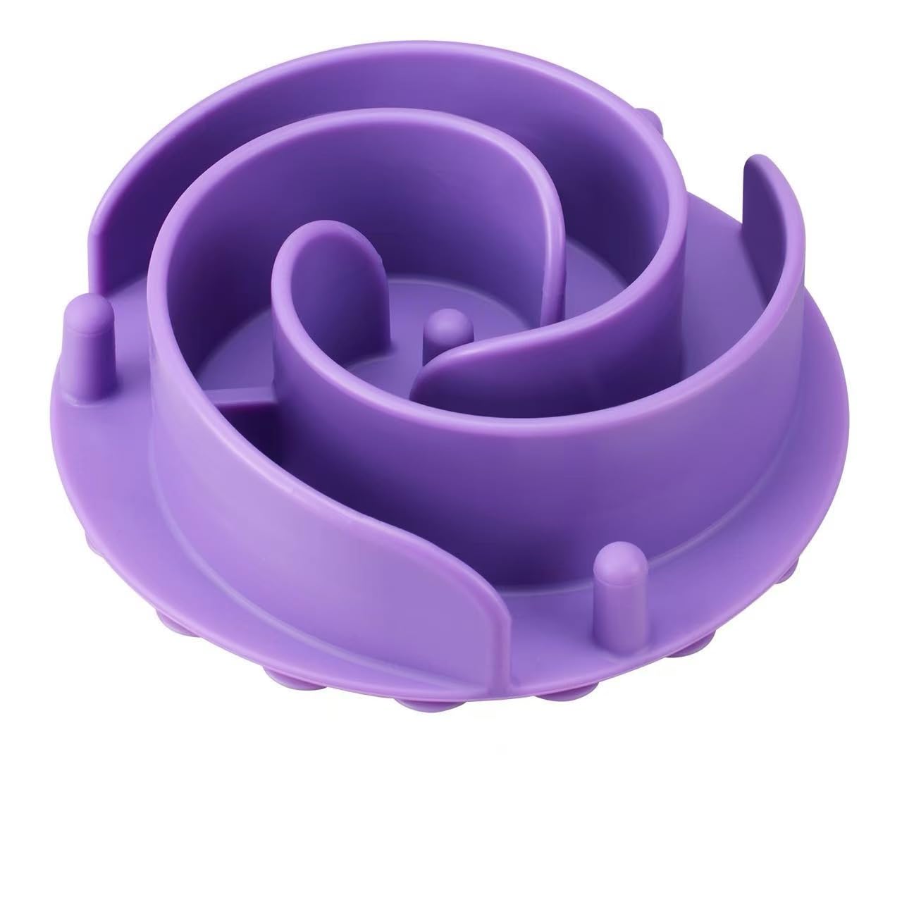 Slow Feeder Dog Bowls Insert, Bestalk Soft Silicone Slow Eating Feeder Insert with Suction Cups for Small, Medium and Large Dogs, Fit into Basic and
