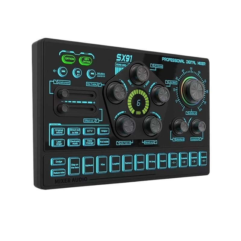 DJ-Controller, SX91 Professionelle Live-XLR-Soundkartenschnittstelle mit mehreren Effekten
