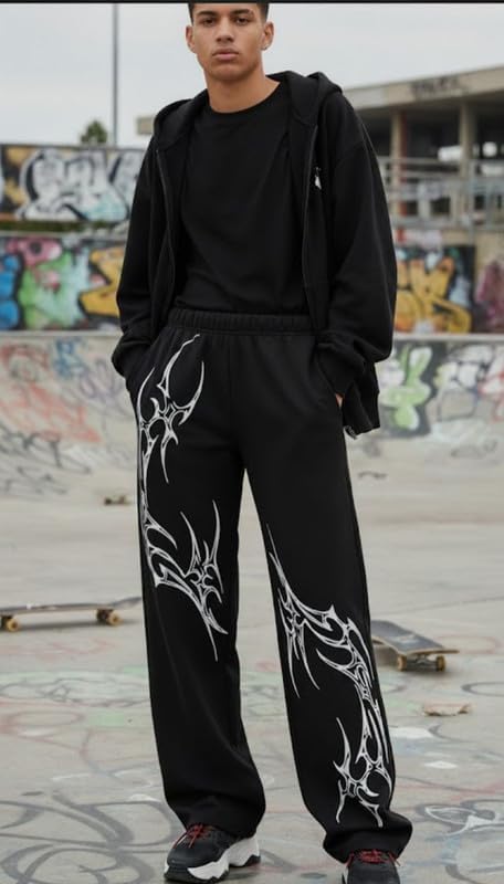 Image of Trackpants for Men Stylish Gym Trackpant for Man Joggers for Men Sweatpants Printed Track Pant