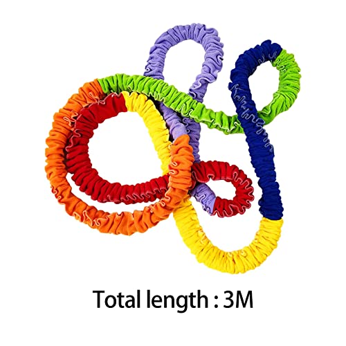 Perfeclan Cooperative Band Multi Sizes Portable Teamwork Exercise Band Loop Resistance Band for Party Games Playground Activities Children, 3M Perfeclan Cooperative Band Multi Sizes Portable Teamwork Exercise Band Loop Resistance Band for Party Games Playground Activities Children, 3M