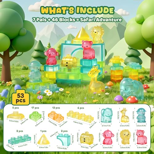 Image of 52PCS Sensory Soft Building Blocks for Toddlers, Squishy Stacking Toy | Preschool Educational Creative Play, Montessori Squeezable, Stretchable Early Learning Construction Playset, Puzzle Blocks
