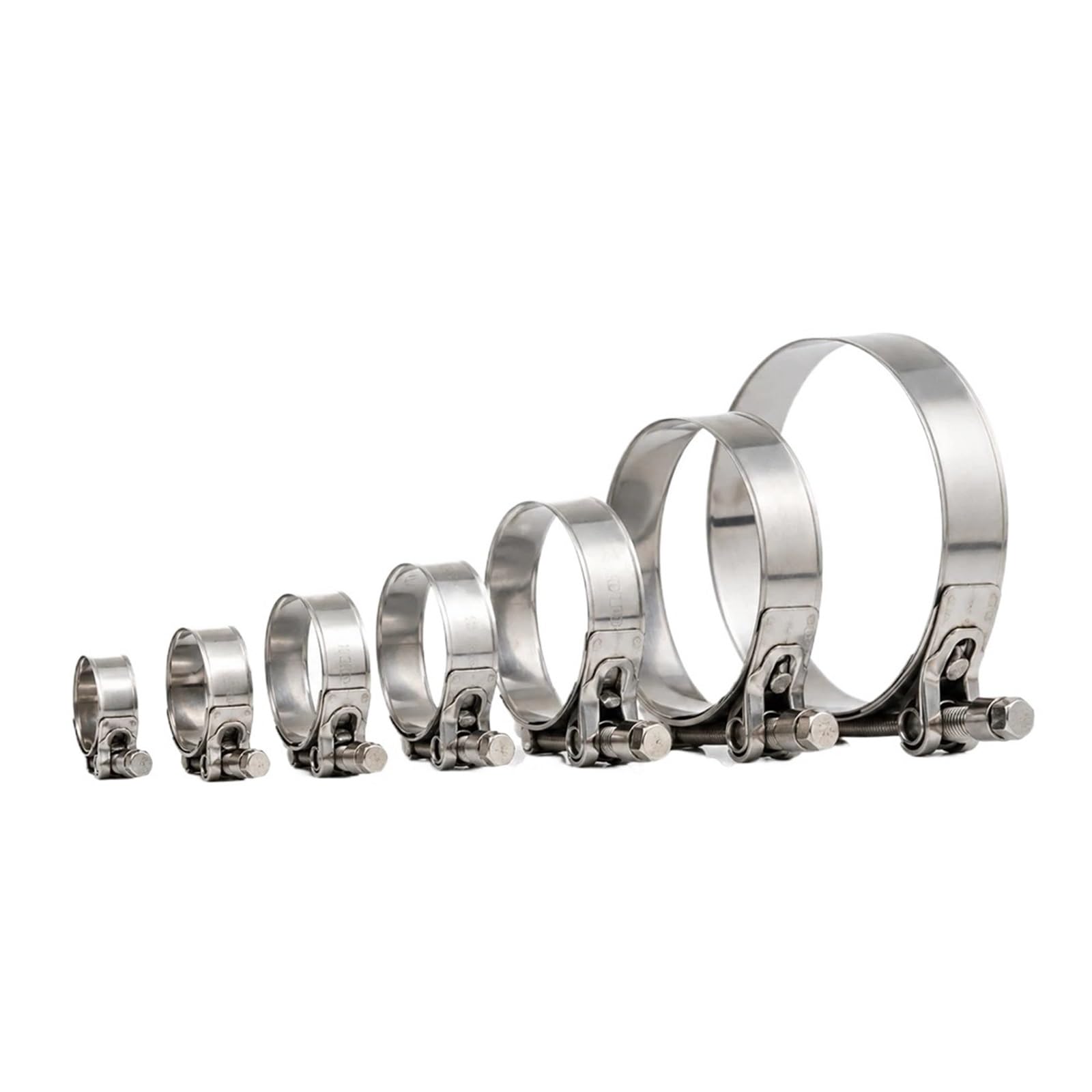 1 szt. Uniwersalny zacisk rurowy T-Bolt ze stali nierdzewnej (17-103 mm) | Trwałe rozwiązanie zaciskowe do rur wydechowych samochodów i motocykli(40MM-43MM 10PCS)