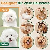 Gimars 3 in 1 Aufgerüstete 4 Gang Hundeschermaschine 7000 U/min für dickes Fell, Leise Tierhaarschneidemaschine Hundehaarschneidemaschine Aufladbarer Hunderasierer, Kabellose schermaschine katze