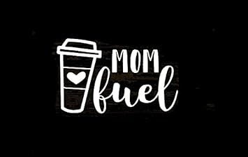 Creative Concept Ideas Mom Fuel Coffee Funny CCI Decal Vinyl Sticker|Cars Trucks Vans Walls Laptop|White |7.5 x 4.75 in|CCI1756