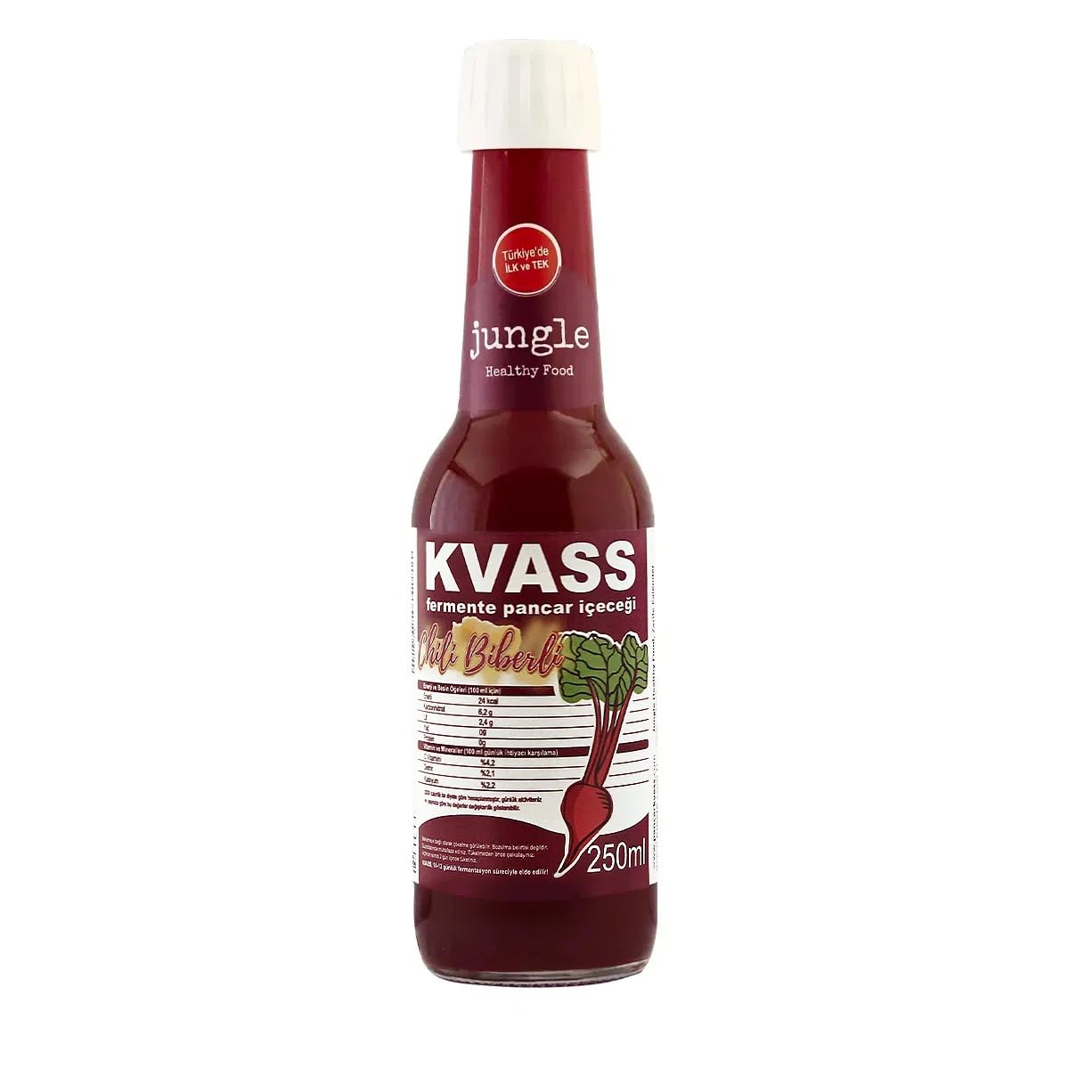 Jungle Healthy Food Acılı Pancar Kvass 250 mililitre