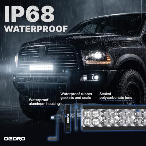 Image of OEDRO LED 24 Inch Light Bar 250W 17500LM Spot Flood Combo w /Wiring Harness