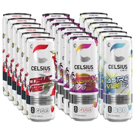 Celsius Vibe Variety Pack | Galaxy, Cosmic and Astro Vibes