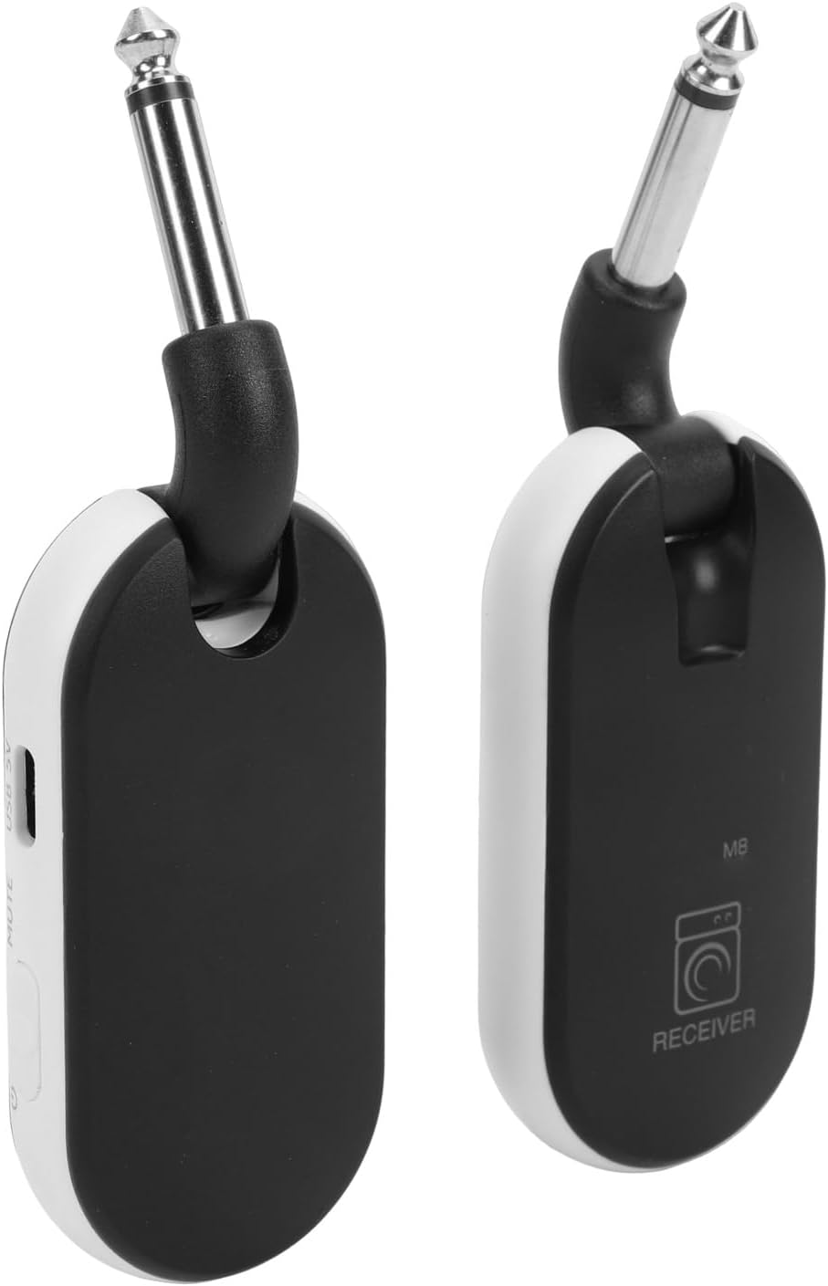 5.8GHz Wireless Audio System, Ultra Low Latency 5ms Guitar System, One Transmitter to 10 Receivers with 270 Rotating Connector, Ideal for Electric, Acoustic Guitar, Bass, Violin