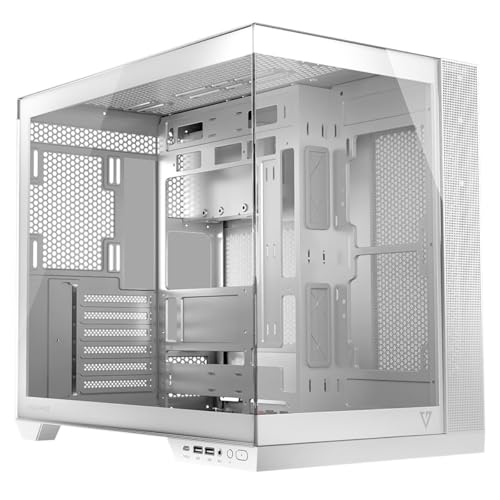 Modecom Boîtier Semi-Tour ATX Volcano Panorama Midi biała Blanc - Marque EAN : 5903560981633