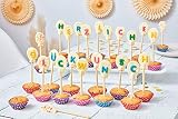 Dr. Oetker Dekoracja ABC i cyfry, 58 g, jadalna dekoracja tortów, 66 liter, cyfr i znaków interpunkcyjnych, do ozdabiania ciast i tortów, na bazie masła kakaowego i mleka w proszku
