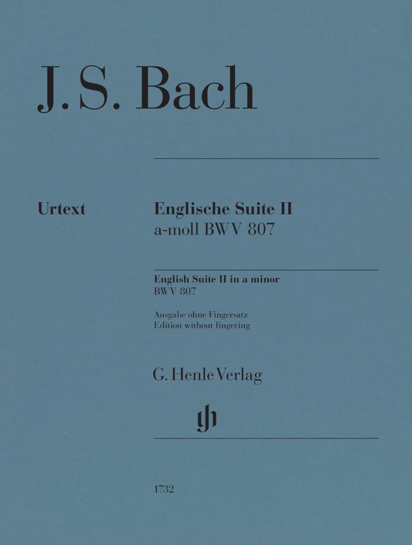Johann Sebastian Bach: Englische Suite 2 BWV 807 - Piano Sheet Music - Henle Verlag (HN 1732)