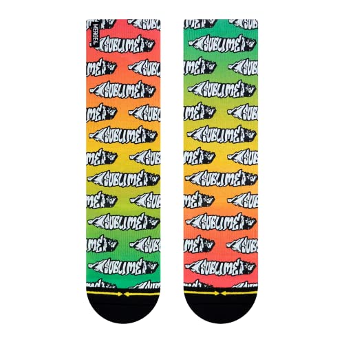 MERGE4 Sublime Joint Crew Socks for Men and Women With Padded Soles Elastic Arch Support Cushioned and Comfy
