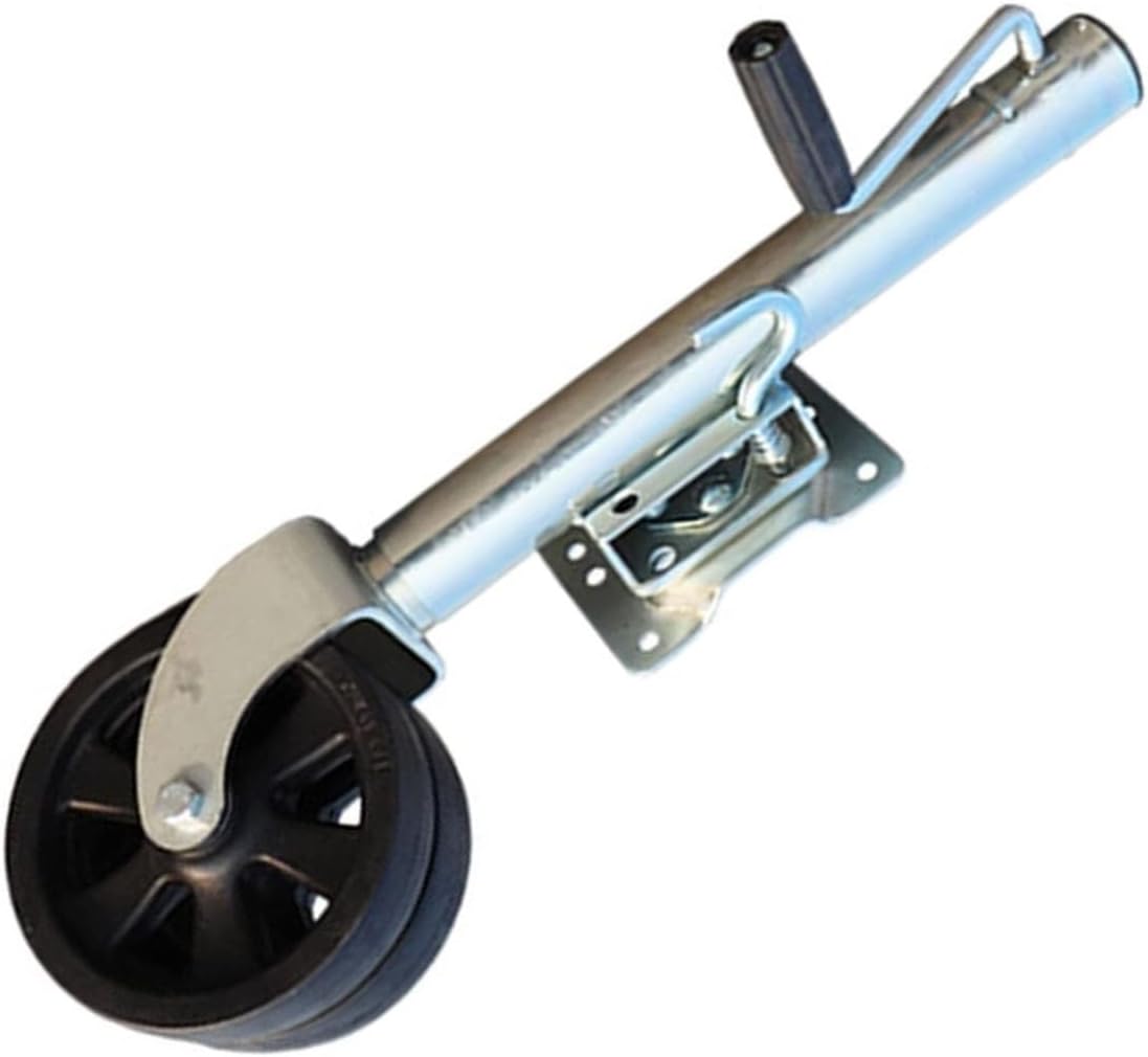 Heavy Duty Marine Swivel Trailer Jack - Boat Trailer Jack with Wheel, Trailer Support Wheel, 20cm Double Wheel, 900kg Capacity, 28cm Lifting, Galvanized Support Wheel, for Caravans, Boats