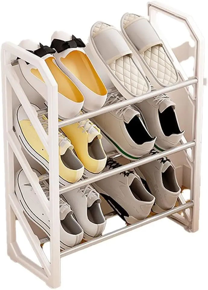 Solução de sapateira compacta e resistente em forma de X para organizar sapatos em espaço limitado (B)