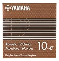 Yamaha guitar strings provide a comfortable feel, stable tuning, excellent durability, and a clear, powerful tone.Ideal for any guitars. Well balanced tone, suitable for all acoustic styles. Acoustic Guitar Strings – 12-String Light (010-047),Phospho...