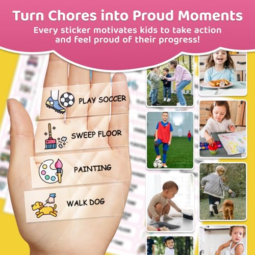 Image of Magnetic Kids Chore Chart for 2 Kids Blue & Pink, Dry Erase Routine Chart for Kid Toddlers Teens Adult with Marker & Chore Stickers, Behavior Responsibility Chart for Kid at Home