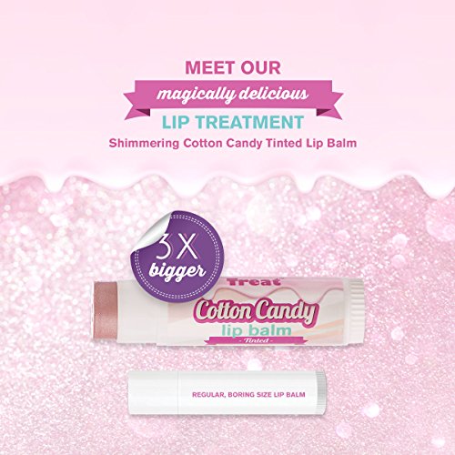 TREAT Jumbo Tinted Lip Balm (Shimmering Cotton Candy)