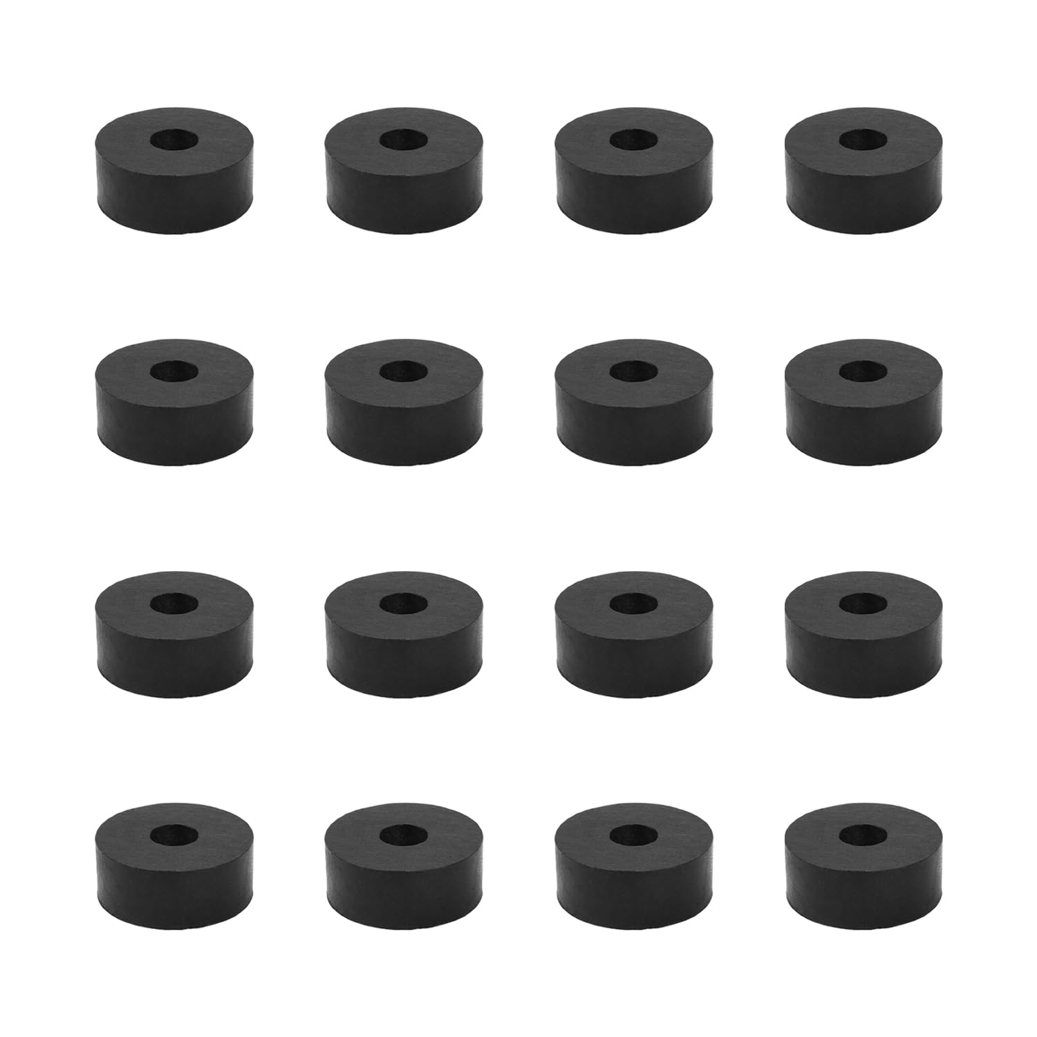 16 Pieces Rubber Spacers, M8 Plastic Spacer Bushings, 25mm Outer Diameter 8mm Inner Diameter 10mm Thickness Plastic Spacers for Home Automotive Accessories, Containers
