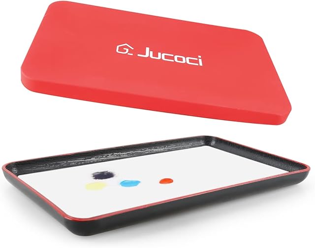 Jucoci Wet Palette Paint Palette for Acrylic Paints Miniatures Paint Pallet Pigment Palette Model Paint Keeps Your Paint Wet for Longer (27.5×16.5CM)