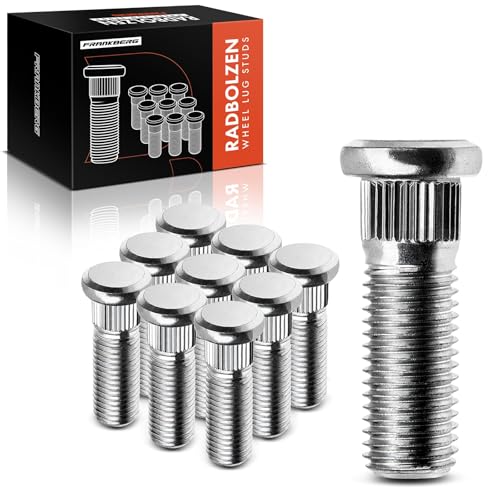 Frankberg 10 pernos de rueda delantera y trasera compatibles con A,u,r,i,s A,v,e,n,s,i,s Camry Carina Celica Corolla Crown Dyna Hilux Land Cruiser Yaris 1980-2019 Replace# 9094202049