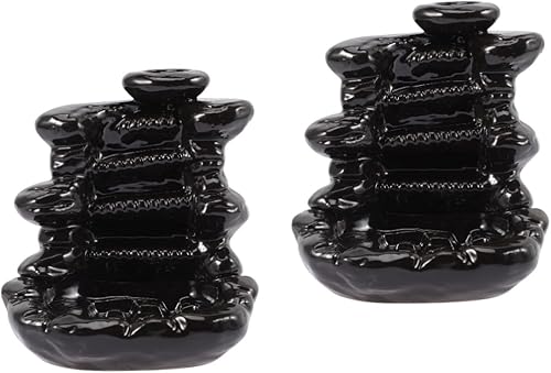 DECHOUS Quemador de incienso de reflujo, 2 uds, quemador de incienso de cascada, soporte de incienso de cascada, decoración del hogar, quemador de