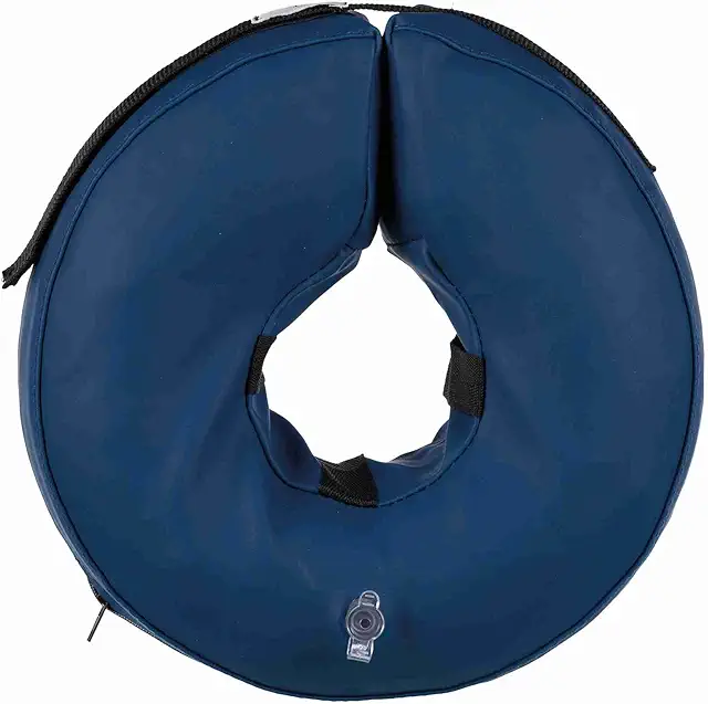 Trixie Inflatable Protective Collar for Dogs, Blue, Medium-Large Size
