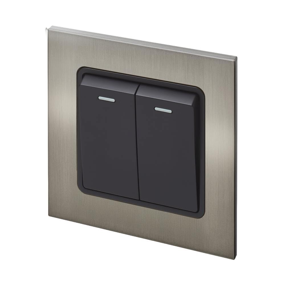 Retrotouch Brushed Nickel Aura Rocker 2G Retractive