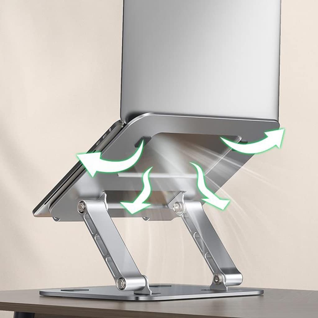 Soporte vertical de metal para computadora portátil, base de suspensión de elevación de oficina portátil