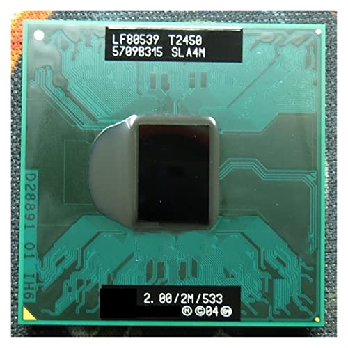 c Duo T2450 CPU 2M Cache2/2.0GHz/533/Dual-Core Laptop Prosesor Socket M/MPGA478MT Dukungan PM945 943.