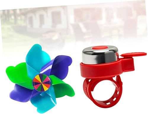 Miniatura 4 de Totority 1 Unidades Niños Bike Bell Mini Ring Bell Manillar Campana Trompeta Scooter Bicicleta Bell Eje Niña Niño Rosa
