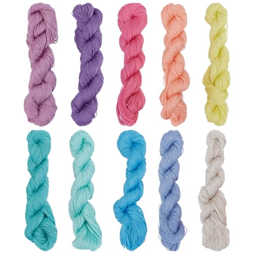 Hilos Sashiko Multicolor 10 piezas 50 m cada uno miniatura 1