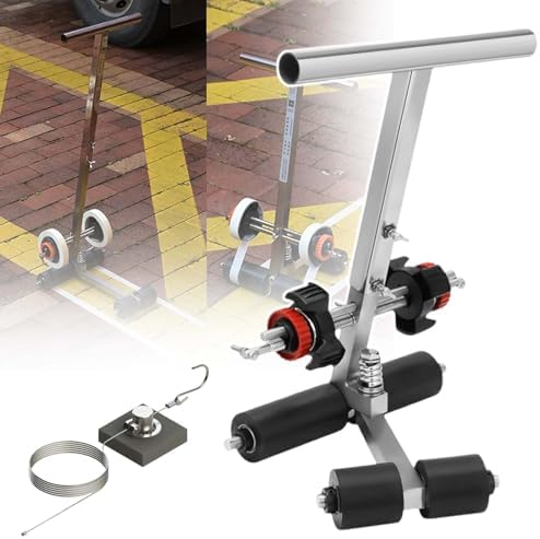 Floor Tape Applicator - Court Line Tape Machine for Precise Floor Markings on Tiles & Concrete, Includes Circle Kit for Easy Application