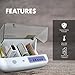 Tenergy TN299 Universal Battery Charger, Hybrid NiCd, Li-ion, LiFePO4 NiMH Smart Battery Charger for Rechargeable AA, AAA, C, D, 9V, 18650, 14500, 10440 Batteries with 4 Independent Charging Slots