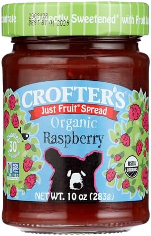 Organic Raspberry Fruit Spread, 10 Ounce - 6 per case. Y image 5